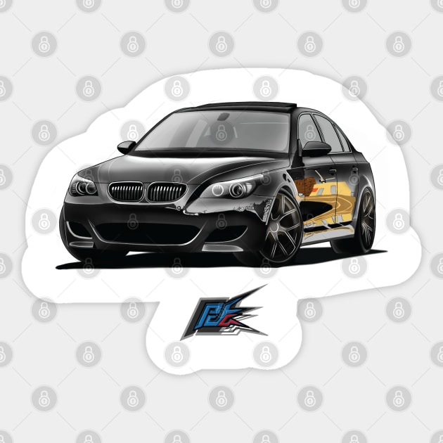 bmw m5 v10 Sticker by naquash